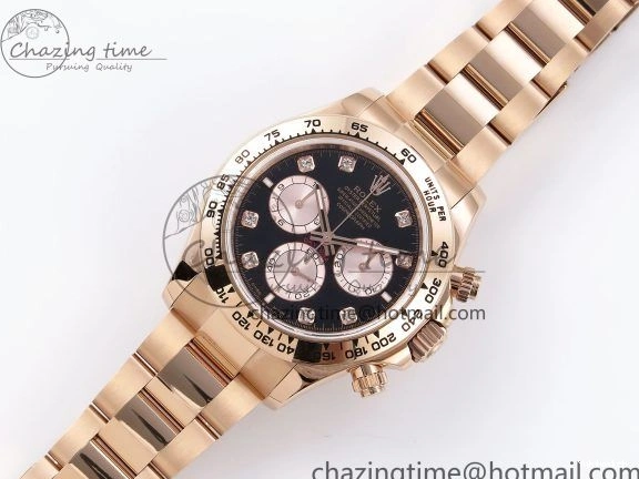 RG on Daytona 1:1 SH4131 Diamonds Edition Dial Black V5 Best 126505 QF Braclet RG 0507